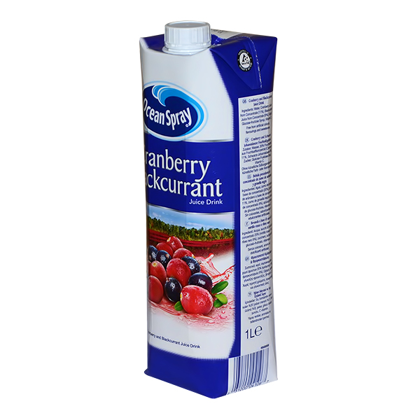 OCEAN SPRAY CRANBERRY & BLACKCURRANT JUICE 1L 