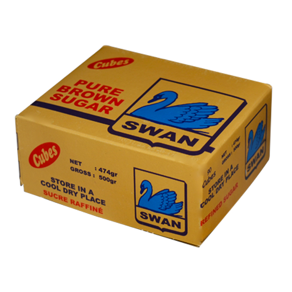 SWAN BROWN SUGAR CUBES 500G  