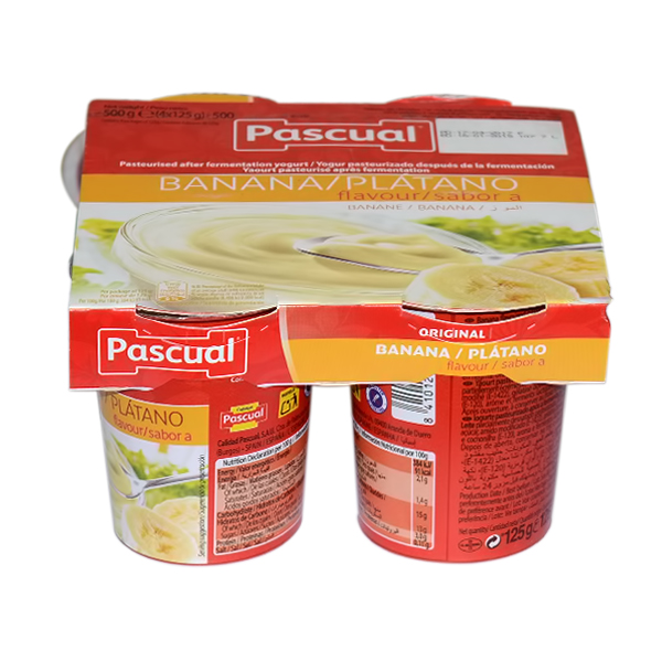 PASCUAL YOGHURT BANANA FLAVOR 125G X 4PC