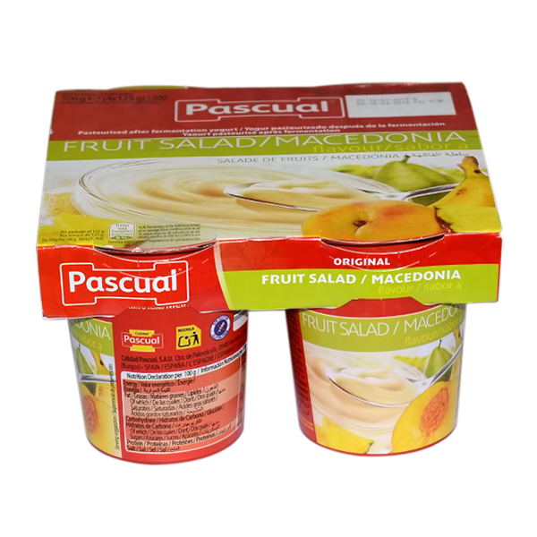 PASCUAL YOGHURT FRUITS SALAD FLAVOR 125G X 4PC