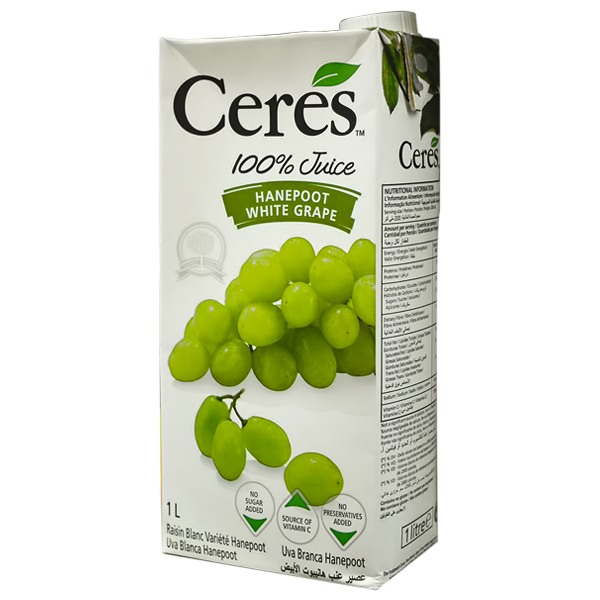 CERES HANEPOOT WHITE GRAPE JUICE 1L