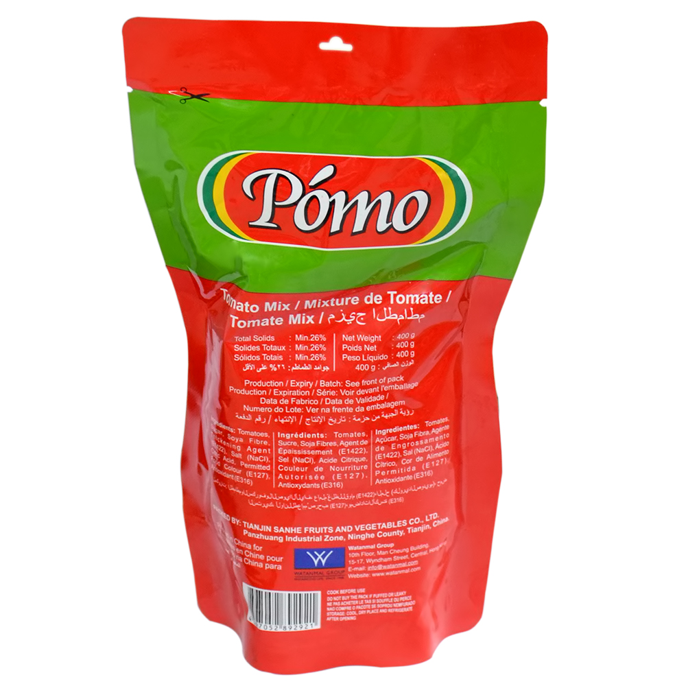 POMO TOMATO  PASTE PILLOW PACK 400G
