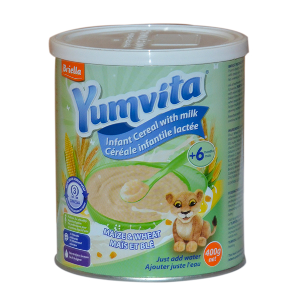 YUMVITA INFANT CEREAL MAIZE WHEAT 400G