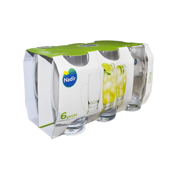 NADIR DRINKING GLASS/WATER GLASS OCA 6PCS 400ML