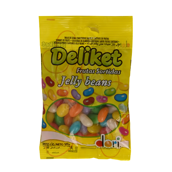 DELIKET SOUR FRUIT JELLY BEANS 70G  