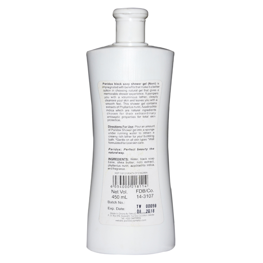 PARIDOX ALATA SAMINA BLACK SOAP GEL NONI 450ML