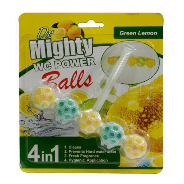 DR MIGHTY WC POWER BALLS GREEN LEMON 4 IN 1  