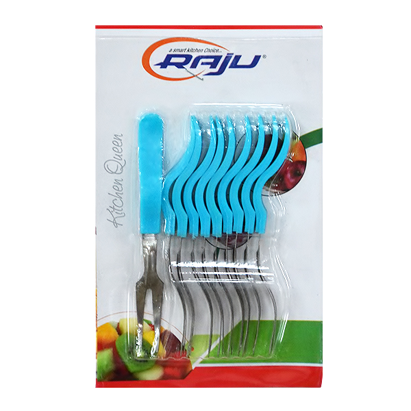 FRUIT FORK SET 10PCS BLISTER PACK KA-146