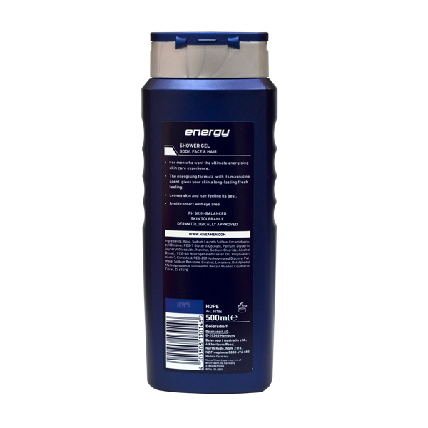 NIVEA MEN SHOWER GEL ENERGY 500ML 