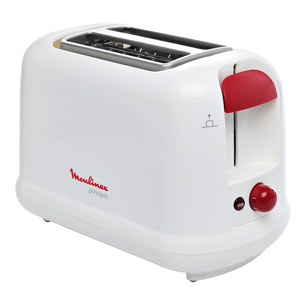 MOULINEX TOASTER 2 SLICE WHITE-RED LT160127
