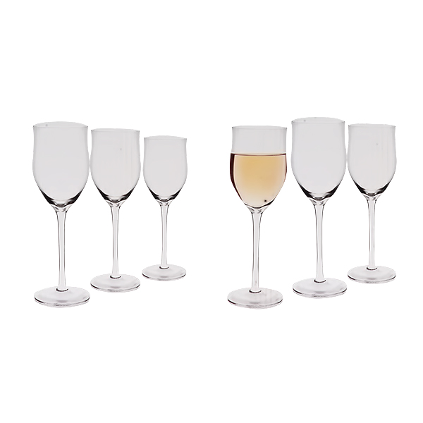 AVIOS WINE GLASS SETS ELEGANT DESIGN 6PCS W-25