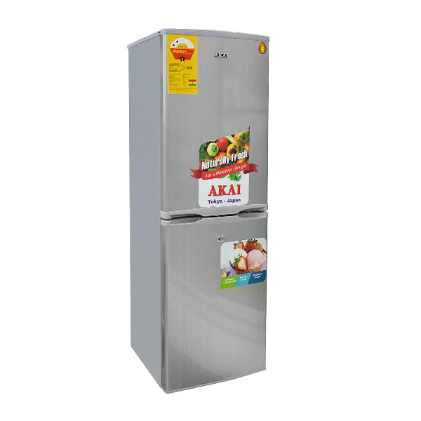 AKAI DOUBLE DOOR REFRIGERATOR COMBI 140L SILVER RF097A-220