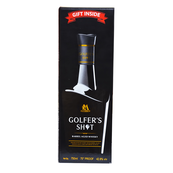 GOLFER'S SHOT BARREL AGED WHISKY 42.8% 750ML  