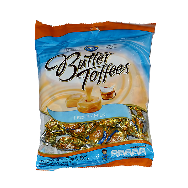ARCOR BUTTER TOFFEES MILK 150G  