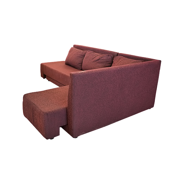 L-SHAPE SOFA CUSHIONED COMFI SEATER FABRIC TRIESTE-AF WINE