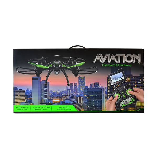 DRONE R/C 2.4G WITH LIGHT,GYRO,USB MKI087704