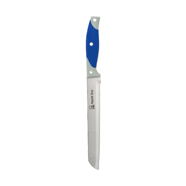 MASTER CHEF BREAD KNIFE STAINLESS STEEL 7" BLUE