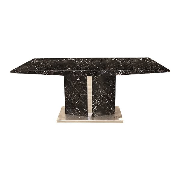 DINING TABLE MARBLE DESIGN BLACK