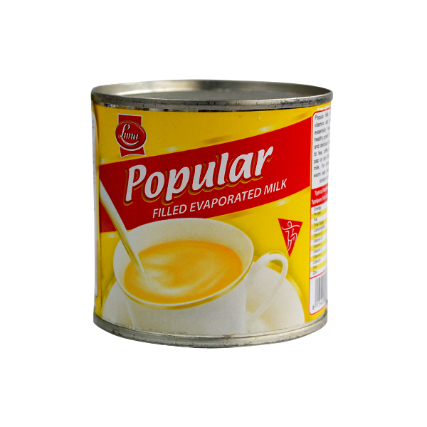 POPULAR FILLED EVAPORATED MILK 160G 
