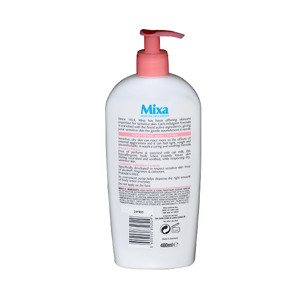 MIXA SOOTHING BODY LOTION  400ML