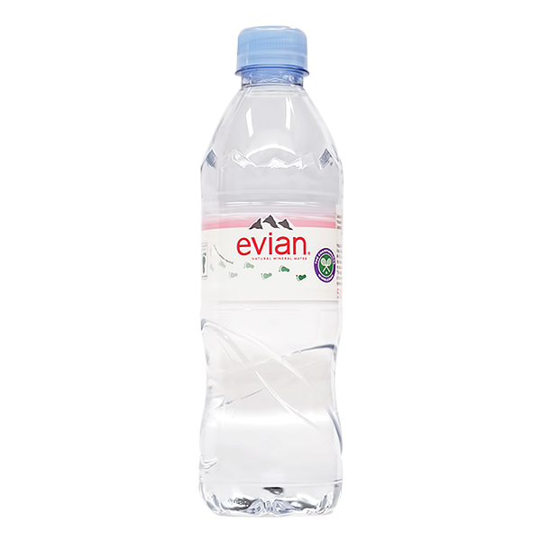 EVIAN NATURAL MINERAL WATER 500ML  