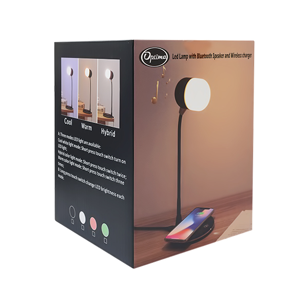 OPTIMA POWER SOUND SMART LED LAMP/BLUETOOTH SPEAKER/WIRELESS CHARGER