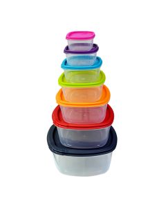 CONTAINER SET 7PIECES SQUARE 5658-7