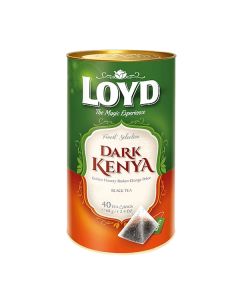 LOYD BLACK TEA DARK KENYA TIN 40 TEA BAGS 68G 