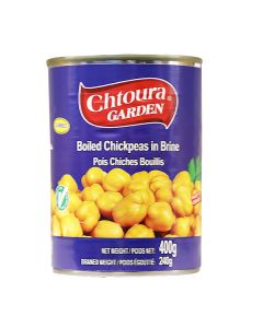 CHTOURA CONSERVES GARDEN BOILED CHICK PEAS 400G