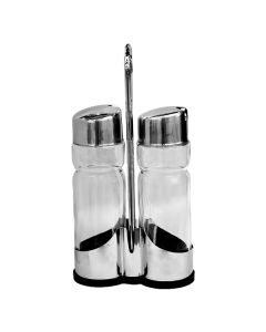 CONDIMENT SET 2PCS STAINLESS STEEL B1603A