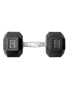 HEX DUMBBELL 12.5KG BLACK