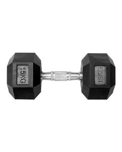 HEX DUMBBELL 15KG BLACK