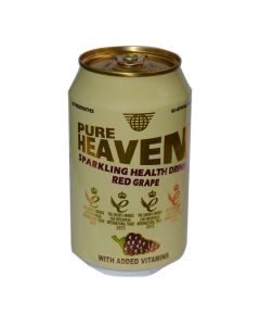 PURE HEAVEN CAN SPARKLING RED GRAPE JUICE 330ML 