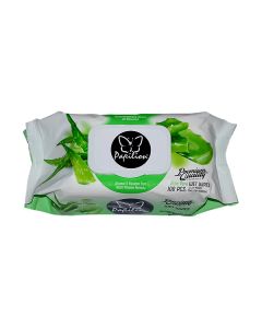 PAPILION ALOE VERA WET TOWELS 100 SHEETS WTH CAP