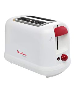 MOULINEX TOASTER 2 SLICE WHITE-RED LT160127