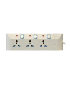 PHILIPS EXTENSION SOCKET 3 WAY/4M CORD SPN1631WV-56