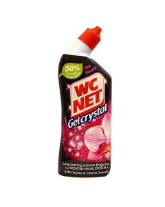 WC NET GEL CRYSTAL TOILET CLEANER NEW PINK FLOWERS