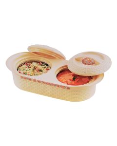 CELLO HOTPOT INSULATED WICKER TWIN (1000ML+1000ML)