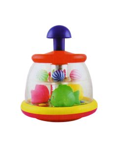 PUSH 'N' SPIN SPRING FISH TOY 