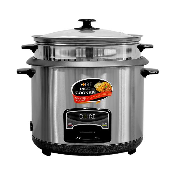 DZIRE RICE COOKER 2.8L STAINLESS STEEL 