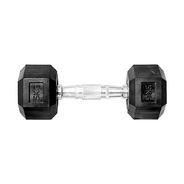 HEX DUMBBELL 5KG BLACK
