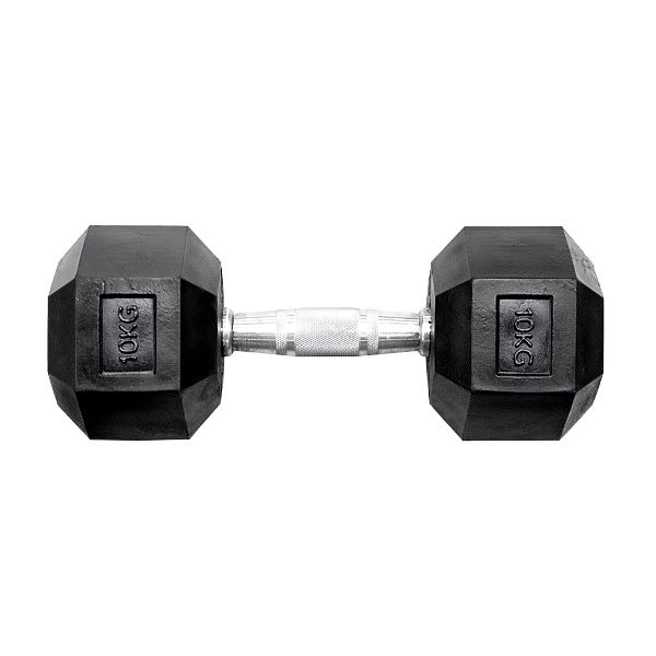 HEX DUMBBELL 10KG BLACK