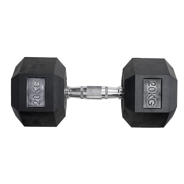 HEX DUMBBELL 20KG BLACK