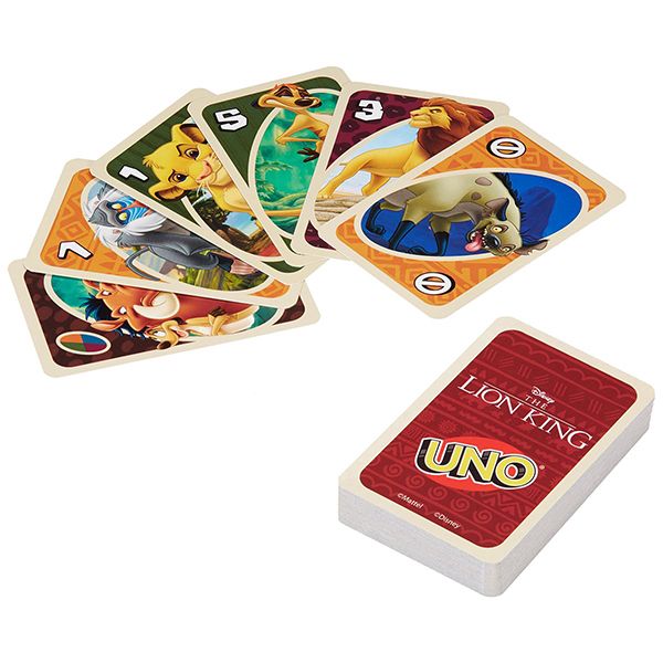 UNO LION KING CARD GAME 7YRS+ MAT- GGB35-999R