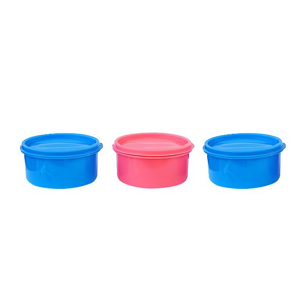 PRINCEWARE CONTAINER SET 3PCS ROUND MIXED COLORS L5643X3V