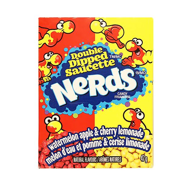 NERDS DOUBLE DIPPED APPLE,WATERMELON,LEMONADE & CHERRY CANDIES