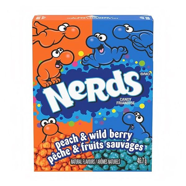 NERDS  PEACH AND WILD BERRY CANDIES