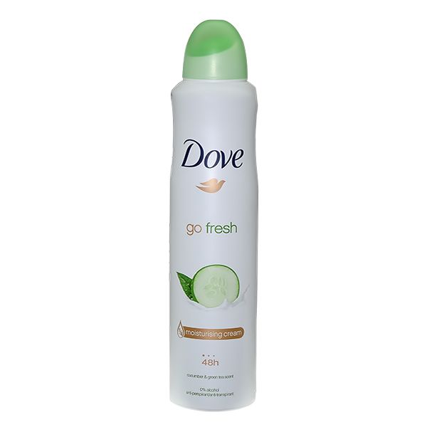 DOVE WOMEN GO FRESH CUCUMBER SPRAY 250ML 