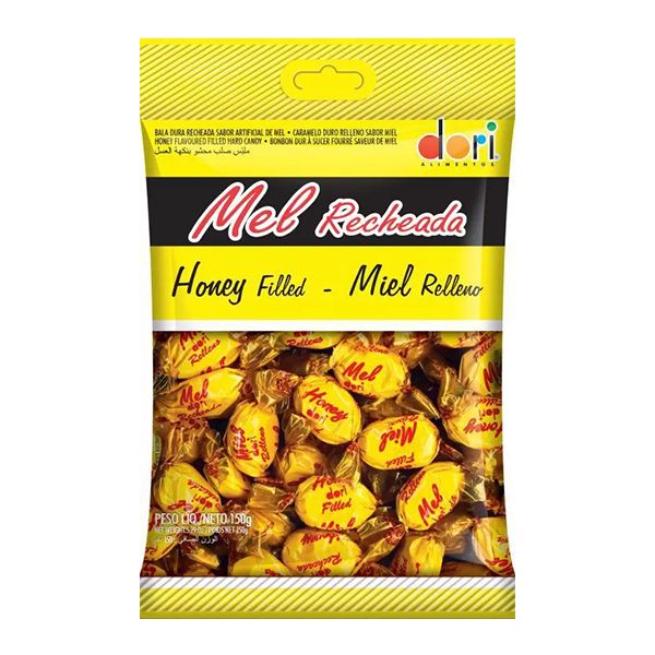 DORI MEL RECHEADA HONEY FILLED HARD CANDY 150G  
