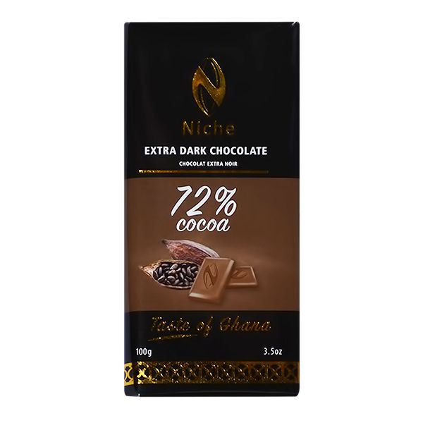NICHE EXTRA DARK 72% CHOCOLATE 100G  